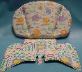 Thermoformed and RF sealed high chair cushion set